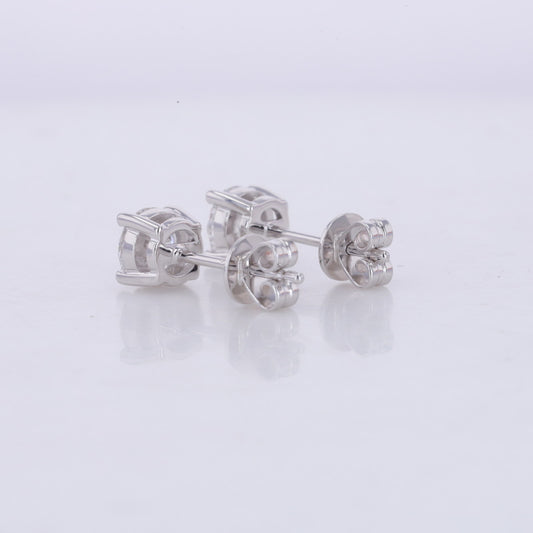 10K White Gold 0.3CT 0.5CT 1CT IGI Round Lab Grown Diamond Earrings