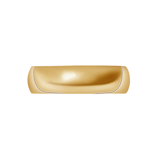 10k soild gold Simple extraordinary elite men's plain ring band