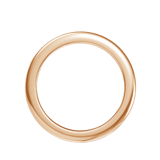 classic 2mm width solid gold elegant women plain ring band