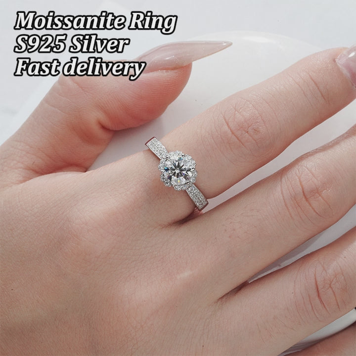 silver s925 wedding and engagement rings for women