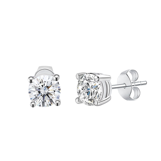 10K White Gold 0.3CT 0.5CT 1CT IGI Round Lab Grown Diamond Earrings