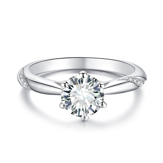 moissanite diamond silver s925 wedding and engagement rings for women