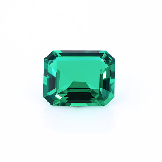 emerald cut lab grown colombian emerald